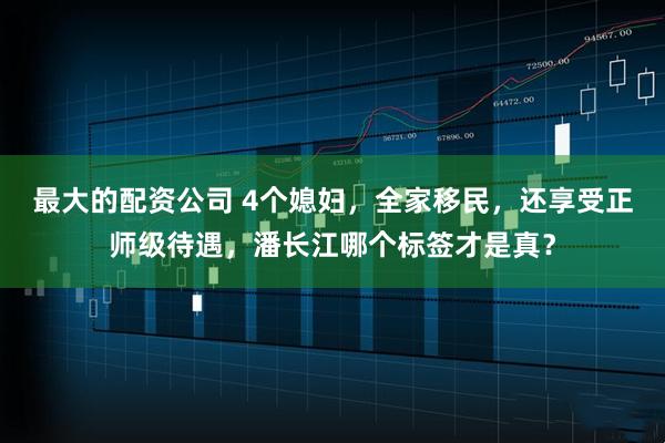 最大的配资公司 4个媳妇，全家移民，还享受正师级待遇，潘长江哪个标签才是真？